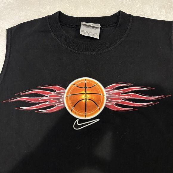 Nike‎ Boys Basketball Black Size Large 100% Cotton - Picture 3 of 7